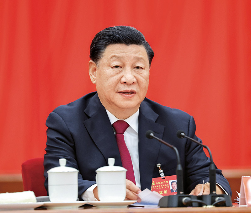 习近平：为实现党的二十大确定的目标任务而团结奋斗